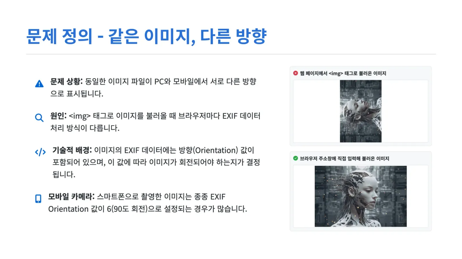 EXIF 데이터 파싱 로직 구현